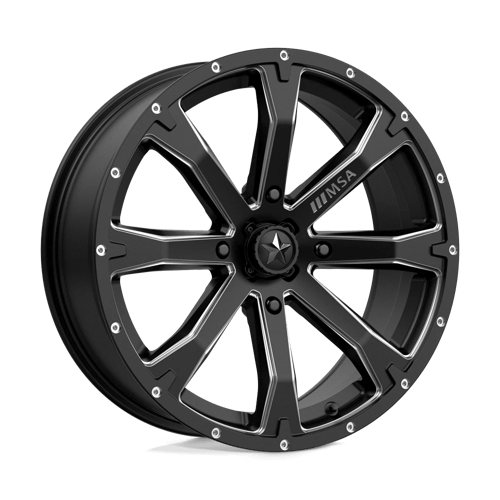 MSA Offroad Wheels M42-08756 MA42 18X7 4X156 S-BLK MILL 10MM - Truck Part Superstore