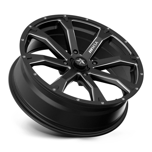 MSA Offroad Wheels M42-020737 MA42 20X7 4X137 S-BLK MILL 10MM - Truck Part Superstore