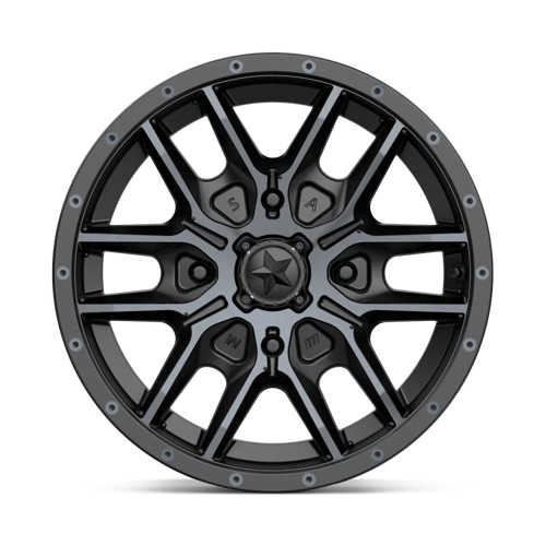 MSA Offroad Wheels M43-385710 MA43 15X7 4X110 S-BLK TTCC 38MM - Truck Part Superstore