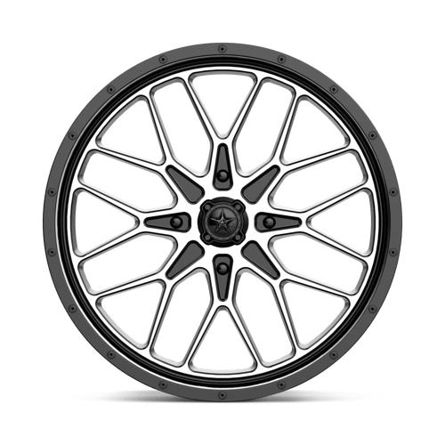 MSA Offroad Wheels M45-05756 MA45 15X7 4X156 G-BLK MACH 10MM - Truck Part Superstore