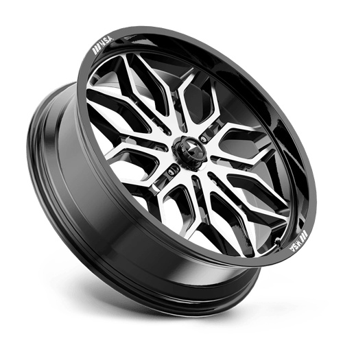 MSA Offroad Wheels MA047BD22704410 MA47 22X7 4X156 G-BLK-MACH 10MM - Truck Part Superstore