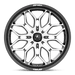 MSA Offroad Wheels MA047BD24704410 MA47 24X7 4X156 G-BLK-MACH 10MM - Truck Part Superstore