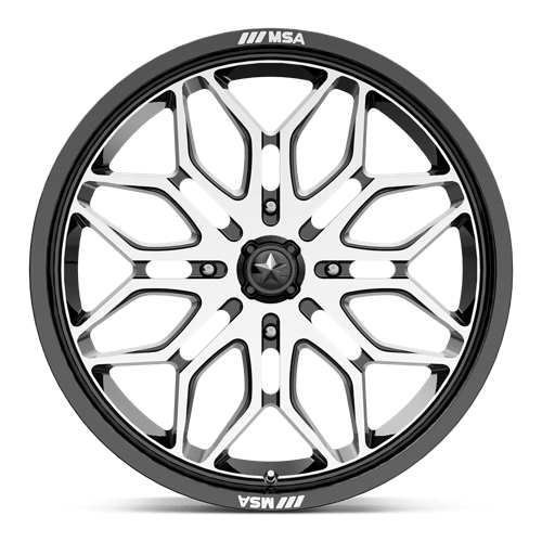 MSA Offroad Wheels MA047BD22704810 MA47 22X7 4X137 G-BLK-MACH 10MM - Truck Part Superstore