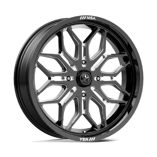 MSA Offroad Wheels MA047BE24704810 MA47 24X7 4X137 G-BLK-MILL 10MM - Truck Part Superstore