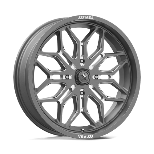 MSA Offroad Wheels MA047AX24704810 MA47 24X7 4X137 GNMTL-MILL 10MM - Truck Part Superstore