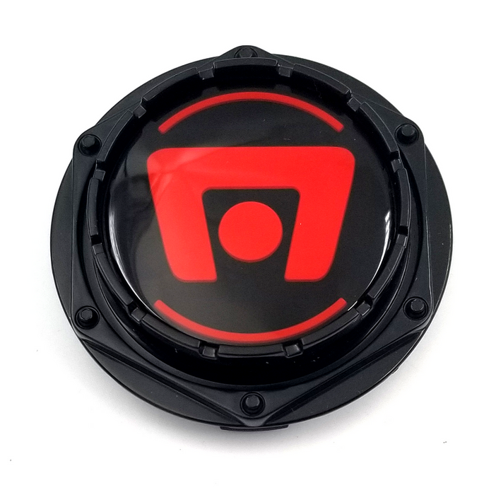 Motegi M603R MR CAP MR116/MR117/MR118 BLACK RED LOGO - Truck Part Superstore