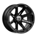 MSA Offroad Wheels M12-14710 MA12 14X7 4X110 G-BLK -47MM - Truck Part Superstore