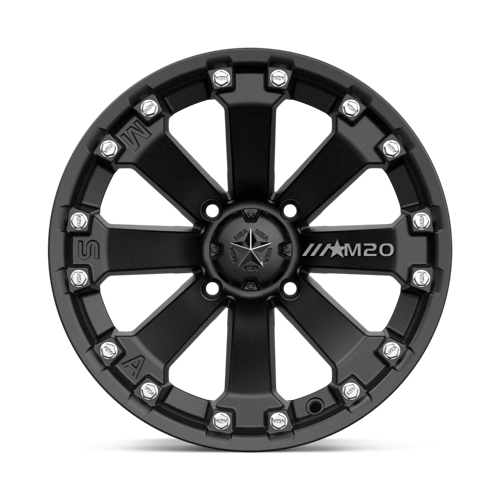 MSA Offroad Wheels M20-14710 MA20 14X7 4X110 S-BLK -52MM - Truck Part Superstore