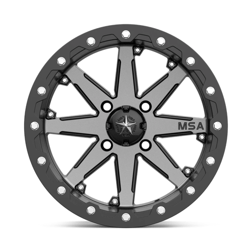 MSA Offroad Wheels M21-04710 MA21 14X7 4X110 CHARCOAL 00MM - Truck Part Superstore