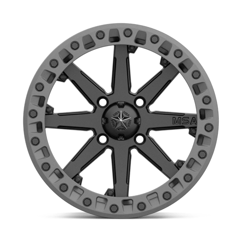 MSA Offroad Wheels M31-04056 MA31 14X10 4X156 S-BLK M-GRY RG 00MM - Truck Part Superstore