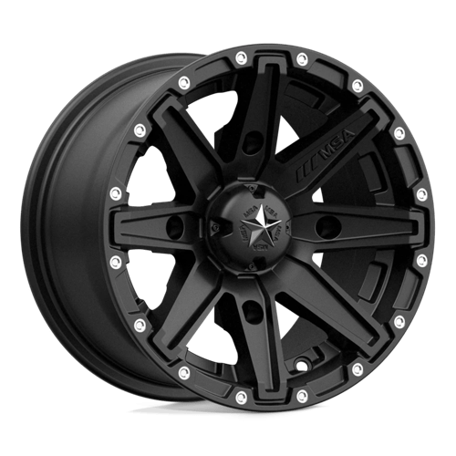 MSA Offroad Wheels M33-02756 MA33 12X7 4X156 S-BLK 10MM - Truck Part Superstore