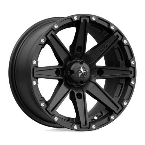 MSA Offroad Wheels M33-04010 MA33 14X10 4X110 S-BLK 00MM - Truck Part Superstore