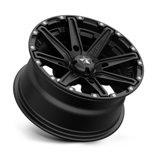 MSA Offroad Wheels M33-05037 MA33 15X10 4X137 S-BLK 00MM - Truck Part Superstore