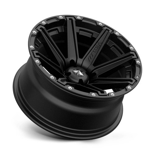 MSA Offroad Wheels M33-14710 MA33 14X7 4X110 S-BLK -47MM - Truck Part Superstore