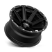 MSA Offroad Wheels M33-14710 MA33 14X7 4X110 S-BLK -47MM - Truck Part Superstore