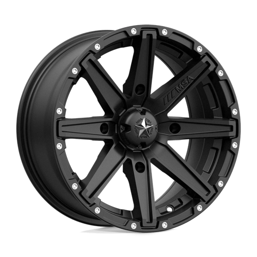 MSA Offroad Wheels M33-05737 MA33 15X7 4X137 S-BLK 10MM - Truck Part Superstore