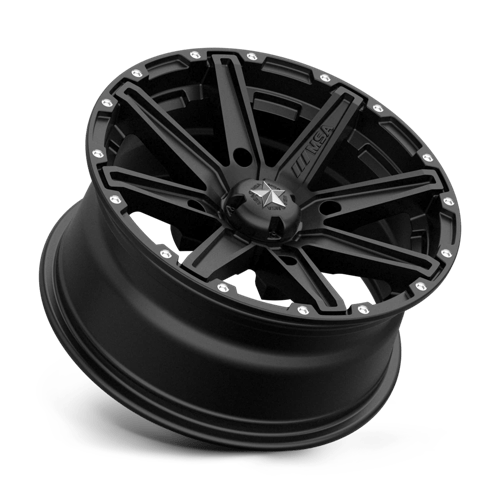 MSA Offroad Wheels M33-05737 MA33 15X7 4X137 S-BLK 10MM - Truck Part Superstore