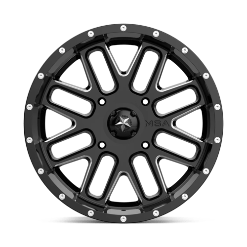 MSA Offroad Wheels M35-022756M MA35 22X7 4X156 G-BLK MILL 00MM - Truck Part Superstore