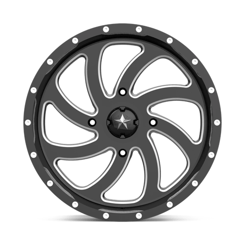 MSA Offroad Wheels M36-022737M MA36 22X7 4X137 G-BLK MILL 00MM - Truck Part Superstore