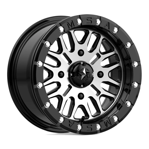 MSA Offroad Wheels M37-04756 MA37 14X7 4X156 G-BLK MACH 10MM - Truck Part Superstore