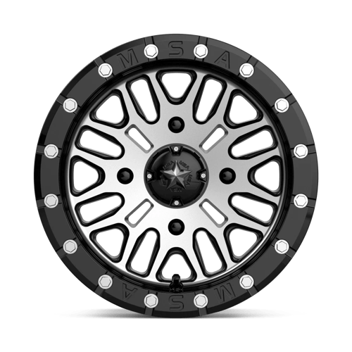 MSA Offroad Wheels M37-04756 MA37 14X7 4X156 G-BLK MACH 10MM - Truck Part Superstore