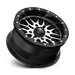 MSA Offroad Wheels M37-05737 MA37 15X7 4X137 G-BLK MACH 10MM - Truck Part Superstore