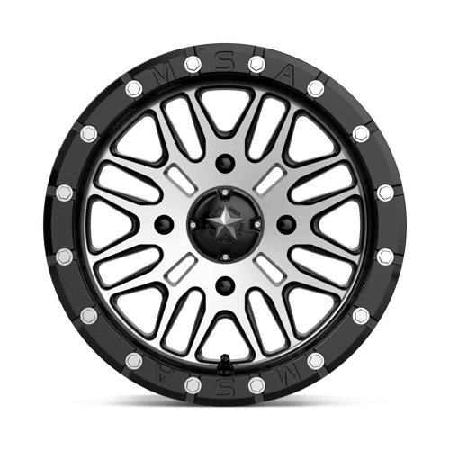 MSA Offroad Wheels M37-05756 MA37 15X7 4X156 G-BLK MACH 10MM - Truck Part Superstore