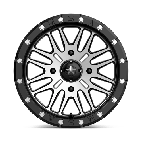 MSA Offroad Wheels M37-06756 MA37 16X7 4X156 G-BLK MACH 10MM - Truck Part Superstore