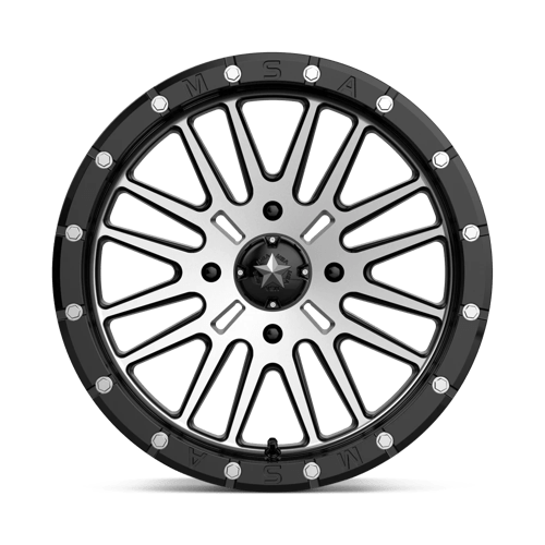 MSA Offroad Wheels M37-018756 MA37 18X7 4X156 G-BLK MACH 10MM - Truck Part Superstore