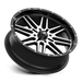MSA Offroad Wheels M38-020737 MA38 20X7 4X137 G-BLK MACH 10MM - Truck Part Superstore