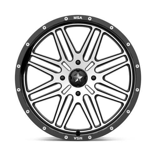 MSA Offroad Wheels M38-020737 MA38 20X7 4X137 G-BLK MACH 10MM - Truck Part Superstore