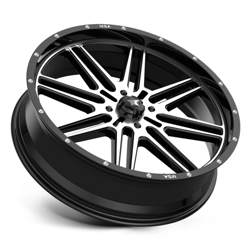 MSA Offroad Wheels M38-024737 MA38 24X7 4X137 G-BLK MACH 10MM - Truck Part Superstore
