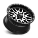 MSA Offroad Wheels M38-04737 MA38 14X7 4X137 G-BLK MACH 10MM - Truck Part Superstore