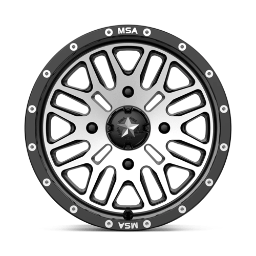 MSA Offroad Wheels M38-04737 MA38 14X7 4X137 G-BLK MACH 10MM - Truck Part Superstore