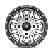 MSA Offroad Wheels M38-04710 MA38 14X7 4X110 G-BLK MACH 10MM - Truck Part Superstore