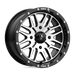 MSA Offroad Wheels M38-05737 MA38 15X7 4X137 G-BLK MACH 10MM - Truck Part Superstore