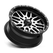 MSA Offroad Wheels M38-05756 MA38 15X7 4X156 G-BLK MACH 10MM - Truck Part Superstore