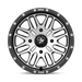 MSA Offroad Wheels M38-05737 MA38 15X7 4X137 G-BLK MACH 10MM - Truck Part Superstore