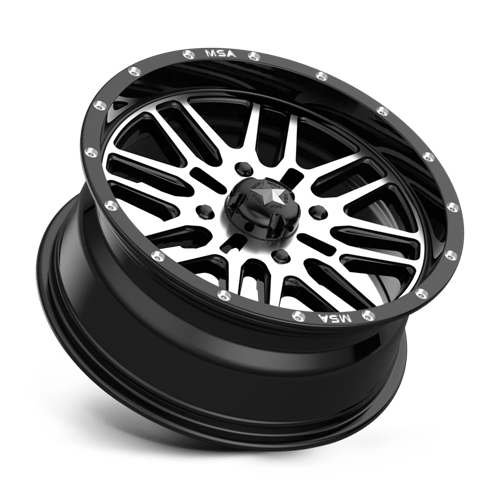 MSA Offroad Wheels M38-06737 MA38 16X7 4X137 G-BLK MACH 10MM - Truck Part Superstore