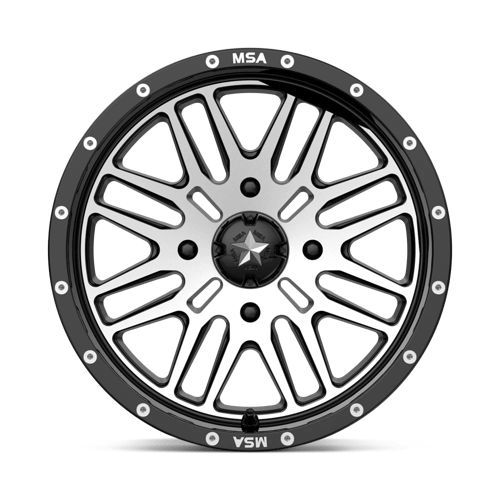 MSA Offroad Wheels M38-06756 MA38 16X7 4X156 G-BLK MACH 10MM - Truck Part Superstore