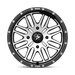 MSA Offroad Wheels M38-06737 MA38 16X7 4X137 G-BLK MACH 10MM - Truck Part Superstore