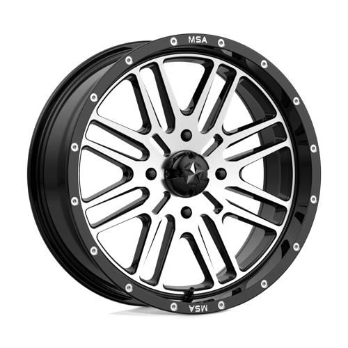 MSA Offroad Wheels M38-018737 MA38 18X7 4X137 G-BLK MACH 10MM - Truck Part Superstore