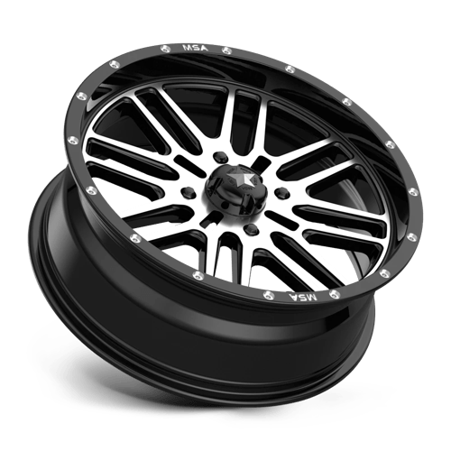 MSA Offroad Wheels M38-018756 MA38 18X7 4X156 G-BLK MACH 10MM - Truck Part Superstore