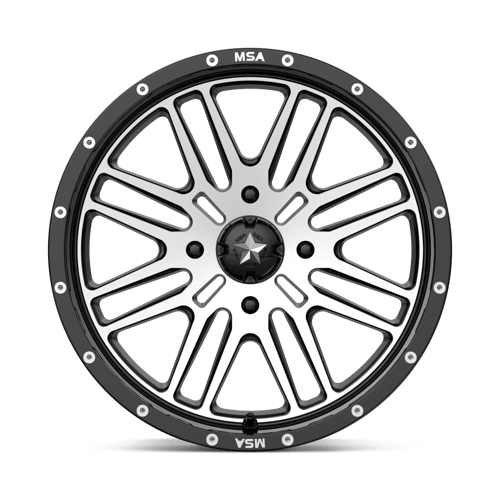 MSA Offroad Wheels M38-018737 MA38 18X7 4X137 G-BLK MACH 10MM - Truck Part Superstore