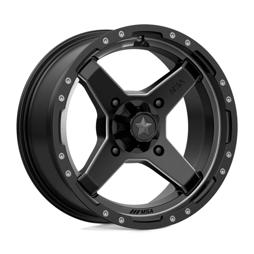 MSA Offroad Wheels M39-05756 MA39 15X7 4X156 S-BLK TTCC 10MM - Truck Part Superstore