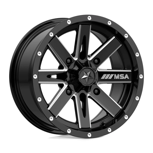 MSA Offroad Wheels M41-04737 MA41 14X7 4X137 G-BLK MILL 10MM - Truck Part Superstore
