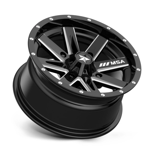 MSA Offroad Wheels M41-04710 MA41 14X7 4X110 G-BLK MILL 10MM - Truck Part Superstore