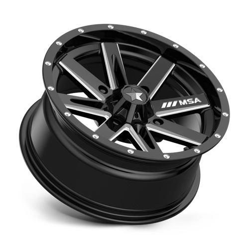 MSA Offroad Wheels M41-05756 MA41 15X7 4X156 G-BLK MILL 10MM - Truck Part Superstore