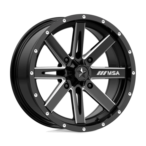 MSA Offroad Wheels M41-06737 MA41 16X7 4X137 G-BLK MILL 10MM - Truck Part Superstore