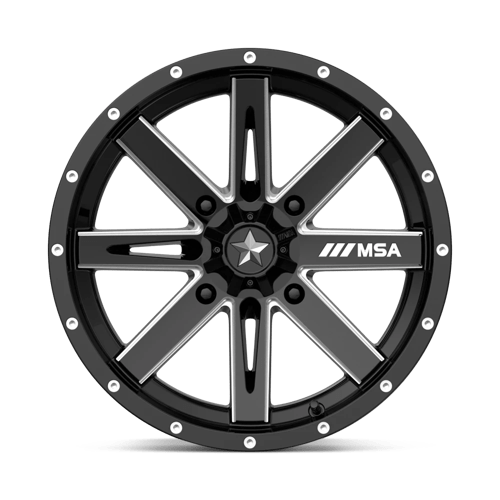 MSA Offroad Wheels M41-06737 MA41 16X7 4X137 G-BLK MILL 10MM - Truck Part Superstore